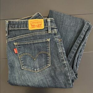 Levi's 712 Dark Blue Denim Jeans Size 28